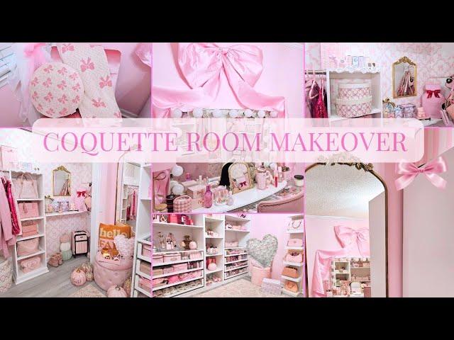 AESTHETIC COQUETTE ROOM MAKEOVER TOUR! Loveshackfancy INSPIRED|#coquette  #fall2024