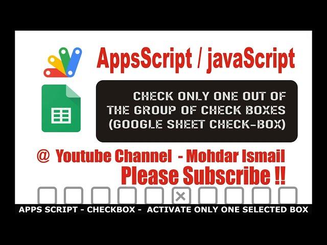 CHECKBOX - CHOOSE ONLY ONE OUT OF A GROUP OF CHECK-BOXES