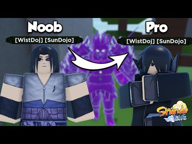 Noob To Pro - Shindo Life | Becoming Sasuke Uchiha & Obtaining Samurai Spirit!