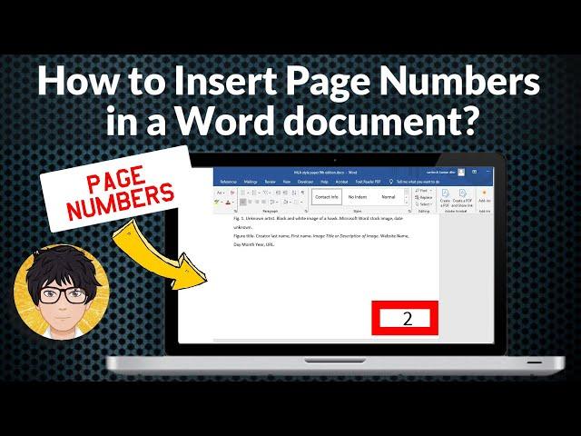 How to insert page numbers in a Word document?