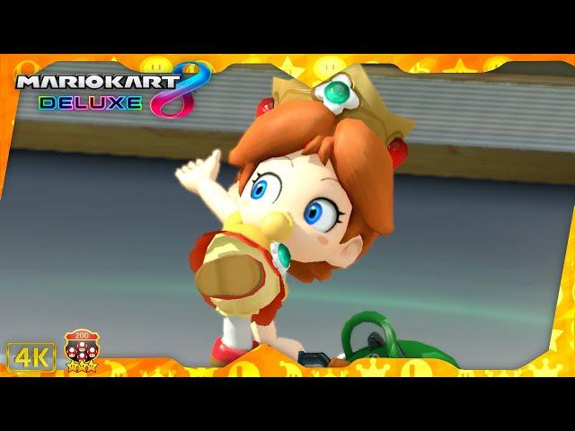 Mario Kart 8 Deluxe DLC ⁴ᴷ Feather Cup (200cc 3-Star Rank) Baby Daisy gameplay