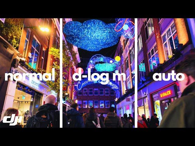 DJI POCKET 3 | D-LOG M VS NORMAL VS AUTO (DAY & NIGHT)