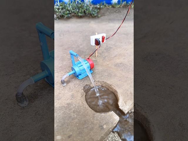 how to make mini motor water pump farming project