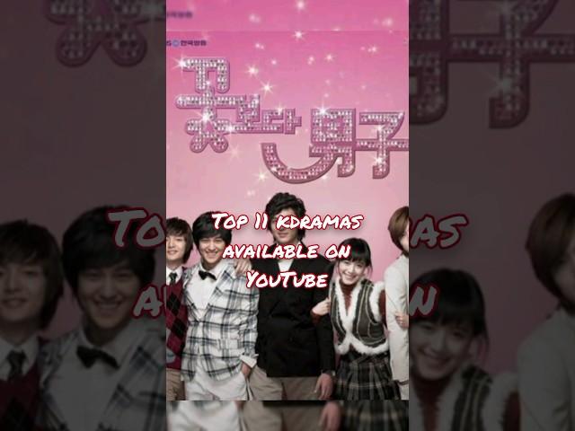 Top 11 Korean dramas available on YouTube for free #kdrama #drama #ckdrama *kawaii* #saranghae