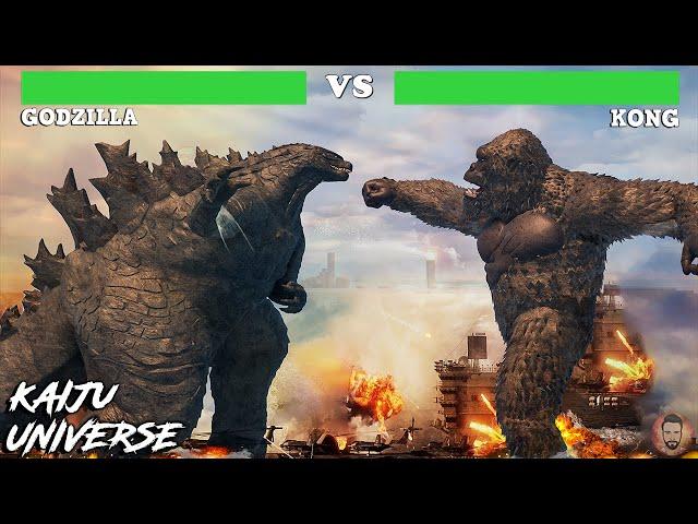 KAIJU UNIVERSE | Godzilla vs. Kong Aircraft Battle With Healthbars