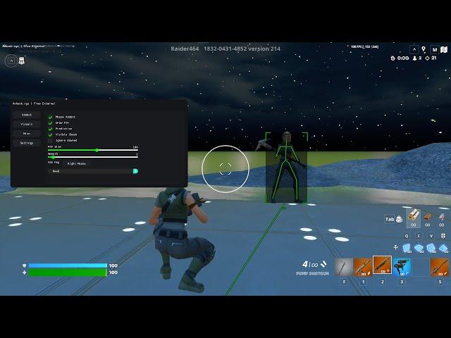 | Using the best "Free External Cheat" In Fortnite. | (2024)