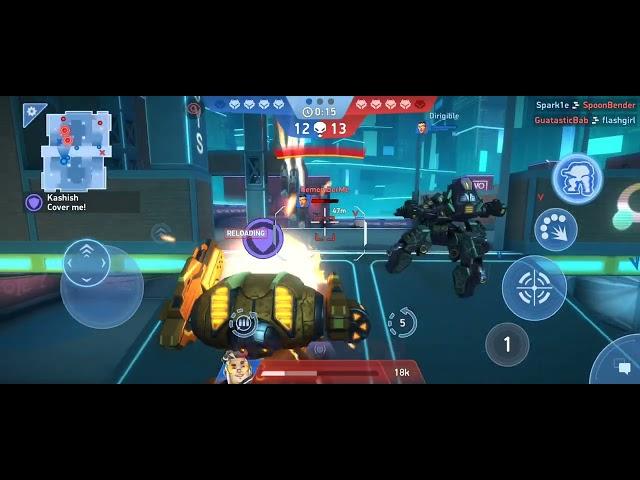 Mech Arena (Backalley) 15 Kills with Gatecrasher and Juggernaut #gameplay