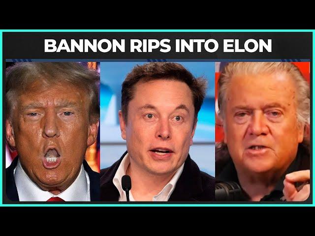 Bannon RIPS INTO Elon Musk In Latest MAGA Civil War