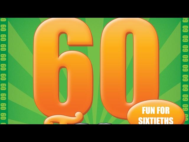 The 60th Birthday Game - unusual novelty 60th birthday gift idea