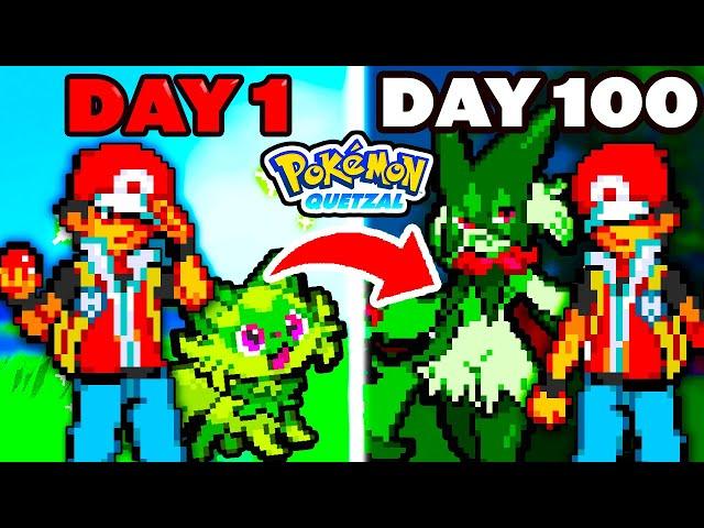 I Played 100 Days in Pokemon Quetzal Here's What Happened (ROM HACK)