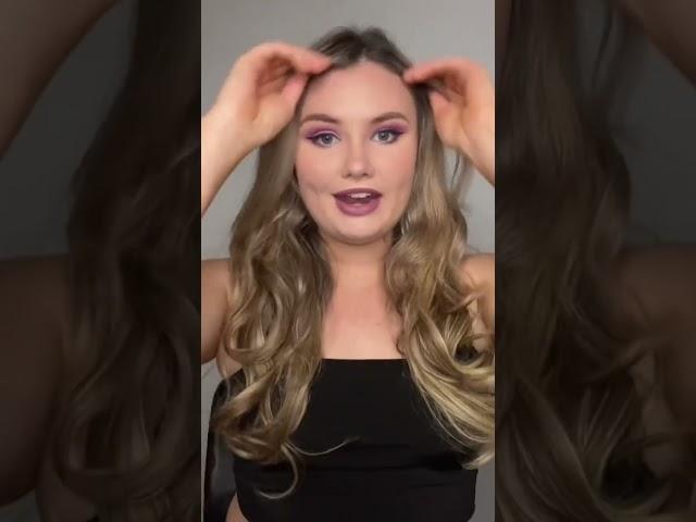 Try on and tutorial of halo hair extensions! #hair #hairextensions #wigs #extensions #thickhair