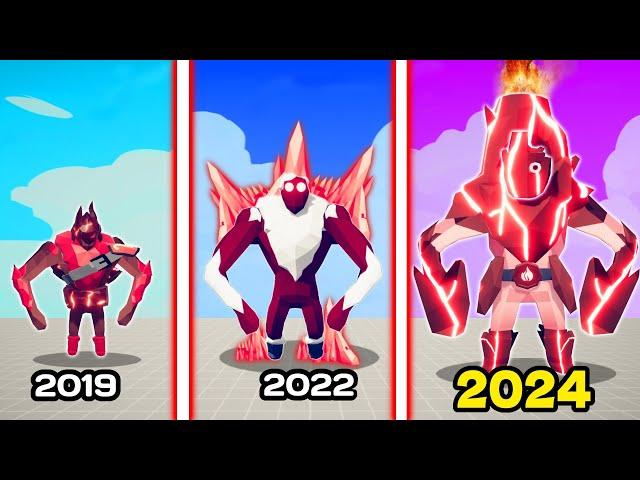 EVOLUTION OF FIRE GIANT ( VOLCANIC FORM ) | TABS - Totally Accurate Battle Simulator