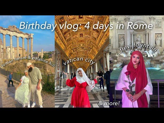 ROME Travel Vlog | 4 days of exploring, Italian food & bday vibes!