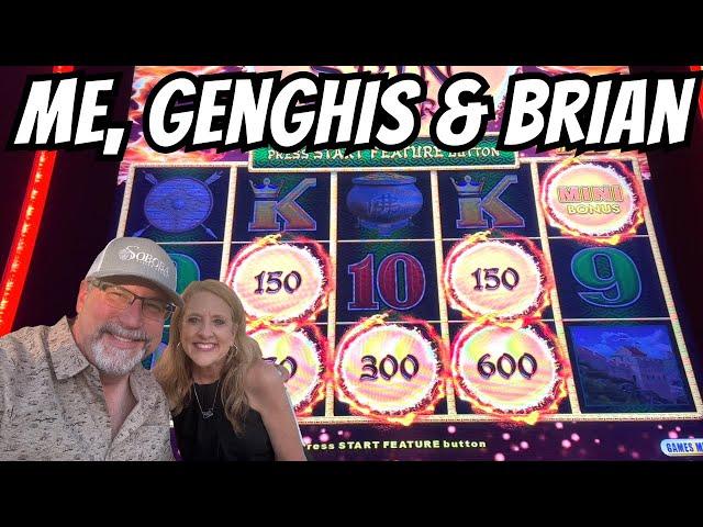 Me, Genghis & Brian @ohyeahslots  #slots #casino #slotmachine