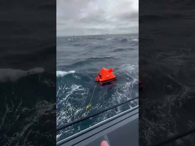 USCGC Yellowfin Rescue at Sea #Rescue #roughseas #uscg