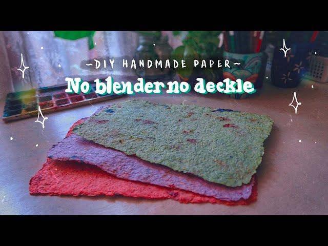 DIY handmade paper | How to make paper without blender and deckle | Recycle Paper | Vijayta Sharma