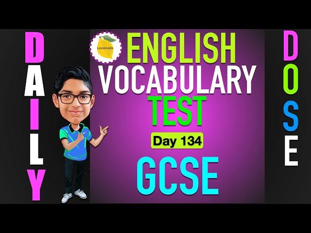 (Day 134) Vocabulary Words English Quiz | #shorts #Lessonade