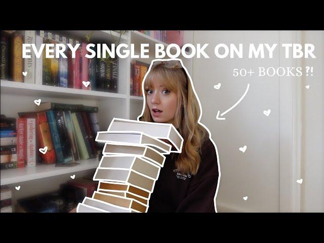 Going through every book on my physical tbr!