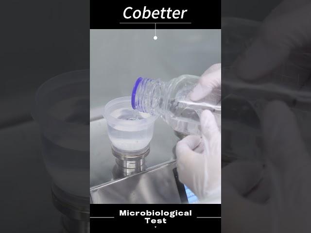 Microbiological Test with Cobetter sterile MCE gridded membrane #shorts #cobetter #lab #vlog #fyp