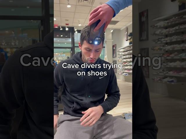 Cave Divers trying on shoes  #sneaker#sneakers#kick#kicks#jordan#jordans#kick#kicks#jordan4#dunk