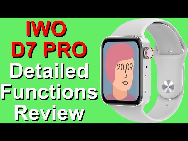 KIWITIME IWO D7 PRO Smart Watch Detailed Functions Review-Aluminum Case-Series Watch 7