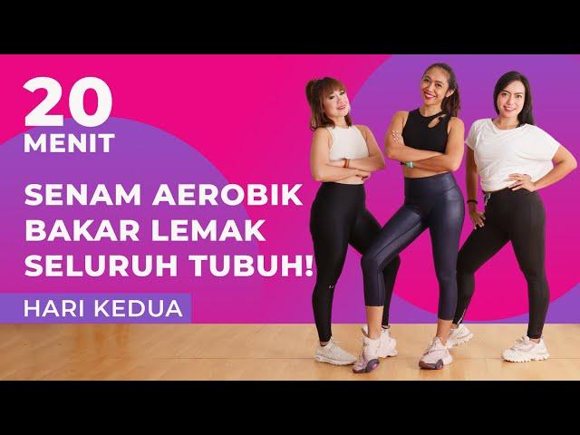 7 Hari Menurunkan Berat Badan dengan Senam Aerobik! Bakar Lemak Seluruh Tubuh | Hari Kedua