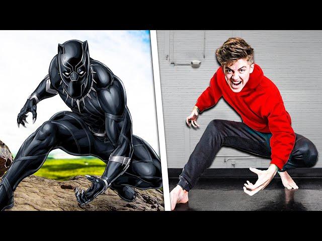 Black Panther Stunts In Real Life! - Challenge