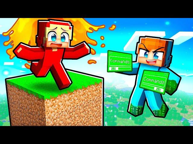 Använder ADMIN KOMMANDON i En Chunk! (Minecraft)