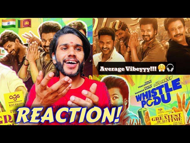 Whistle Podu Lyrical Video Reaction | The Greatest Of All Time | Thalapathy Vijay | VP | U1 | AGS