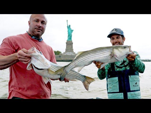 Statue of Liberty Striped Bass Fishing