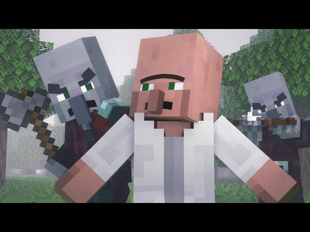 Villagers Vs Pillagers Life | Minecraft Animation (Part II )