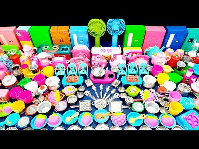 6 Minutes Satisfying with Unboxing Hello Kitty Barbie Kitchen Set | ASMR Super Doll Cooking Set Game