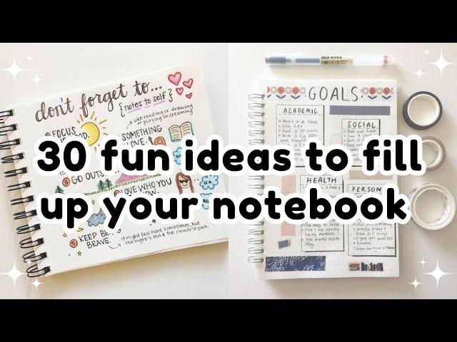 Empty notebook ideas