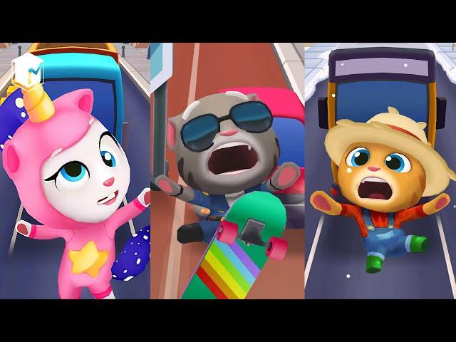 Talking Tom Gold Run Funny Fails, Tom Gold Run Falls, Talking Tom Gold Run Game, Tom Gameplay