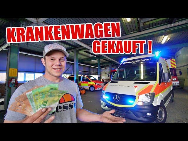 KRANKENWAGEN GEKAUFT  - ROOMTOUR DURCH EINEN DRK KTW  | ItsMarvin