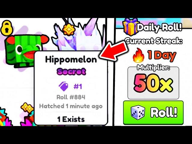 DEV HATCHED 1 in 1,000,000,000 SECRET HIPPOMELON PET in Roblox Pets Go (Pet RNG)