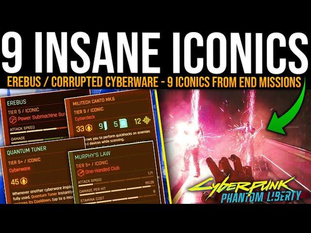 Cyberpunk 2077 EREBUS / CANTO MK6 ULTIMATE GUIDE - 9 Secret Iconics From ENDGAME - Phantom Liberty