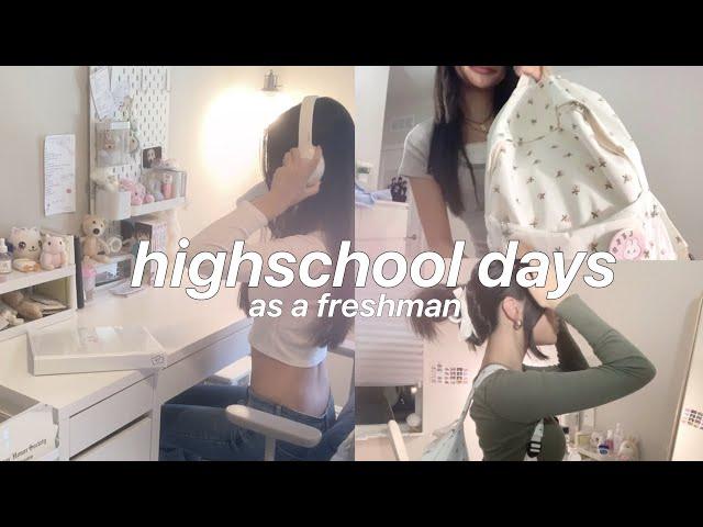 ౨ৎ FIRST days of HIGHSCHOOL // 2024 school year, daily life, what i wear, friends, highschool vlog 