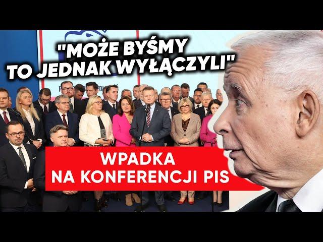 Wpadka na konferencji PiS. Błyskawiczna reakcja Kaczyńskiego