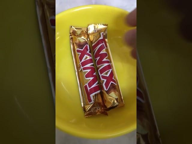 Unwrapping Twix chocolate  ASMR #shorts #asmr