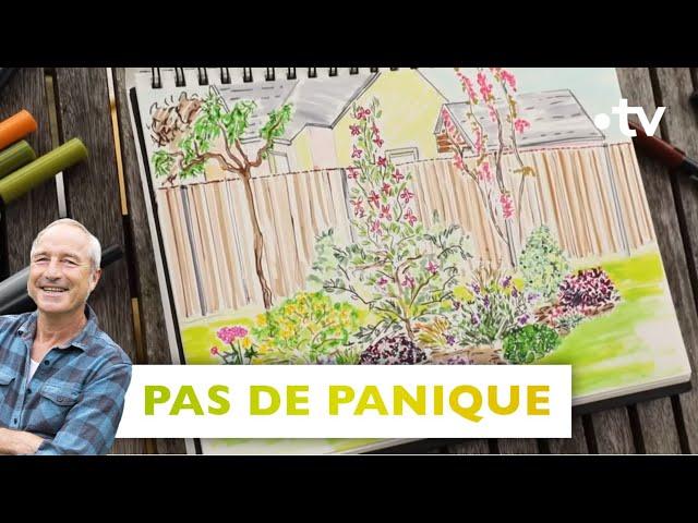 Pas de panique : un beau massif d'arbustes en fleur pour cacher la clôture - Silence, ça pousse !