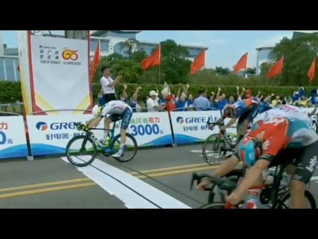 Cycling - Gree-Tour of Guangxi 2024 - Lionel Taminiaux won the first stage in a sprint