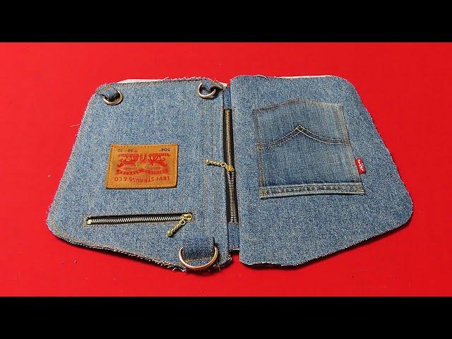 DIY자투리 원단 절대 버리지 마세요! 깜짝 놀랄 "작품"이 됩니다!/cute denim "cross body bag" tutorial