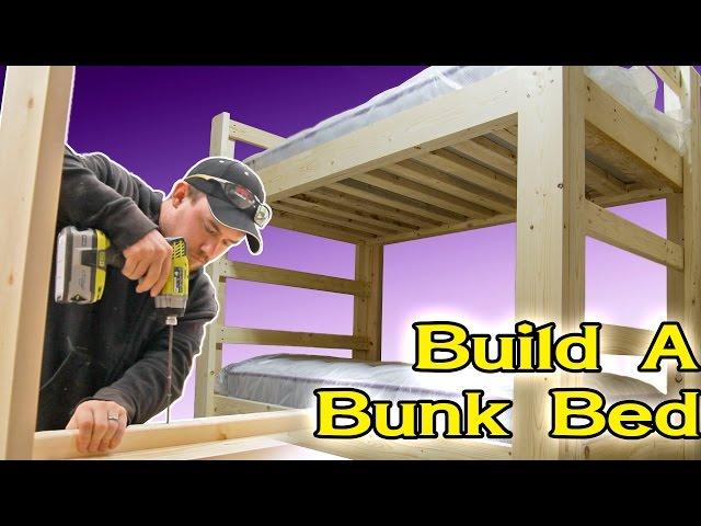 DIY Bunk Bed. Easy, Strong, Inexpensive.