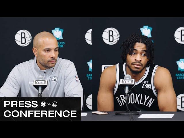 Jordi Fernández and Cam Thomas Postgame Press Conferences vs Golden State