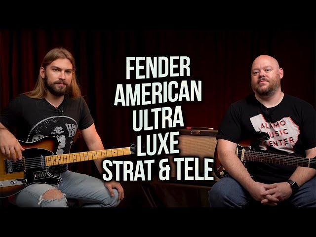 Fender American Ultra Luxe Stratocaster and Telecaster | Stainless Steel Frets, Matching Headstocks!