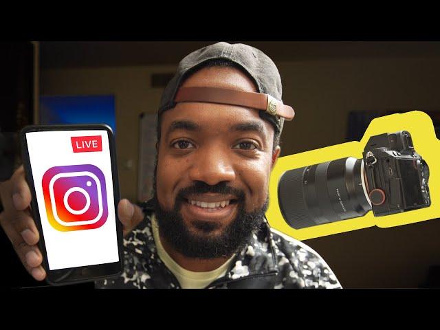 Use your CAMERA to Stream on Instagram LIVE in High Quality