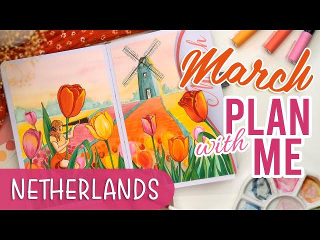 MARCH Bullet Journal Setup 2022 PLAN WITH ME Part 1Netherlands 