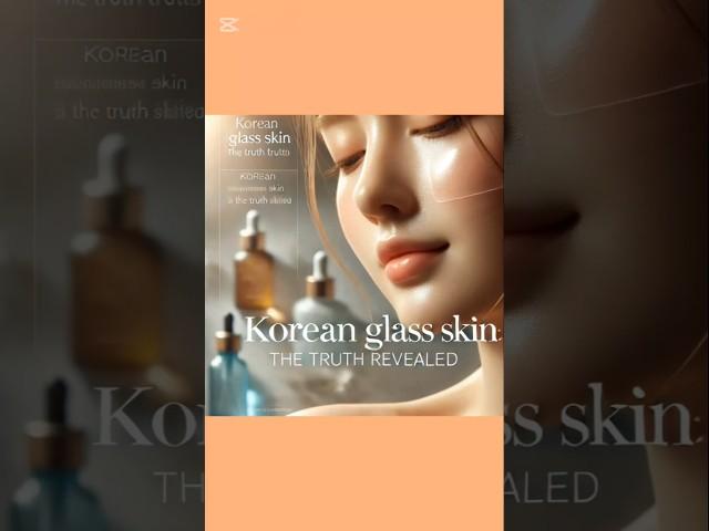 "Korean Glass Skin Explained in 3 Simple Facts"#facts #short