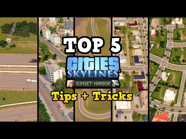 TOP 5 Tips to make your city look more BEAUTIFUL and REALISTIC | No mods tutorial | Cities: Skylines